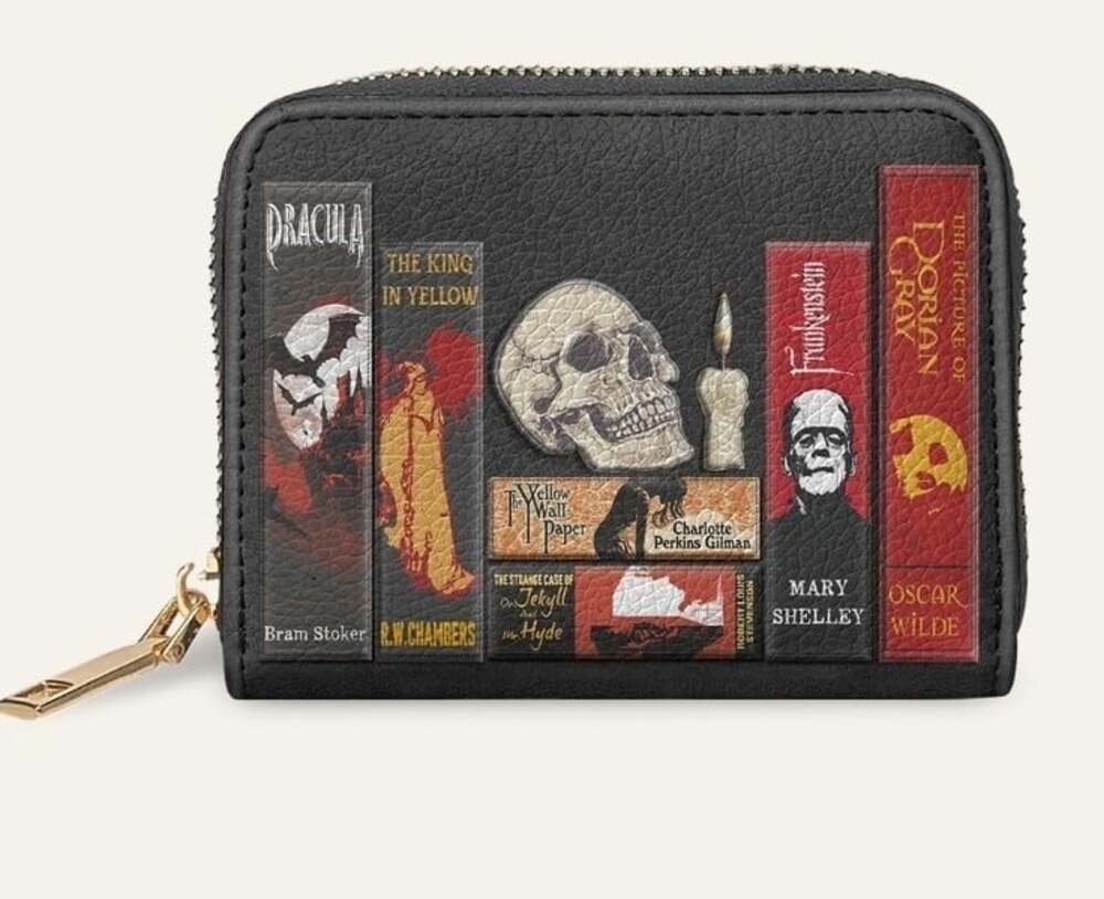 The Codex Of Gothic Tales Mini Wallet Horror Goth Halloween Deadlight Black New